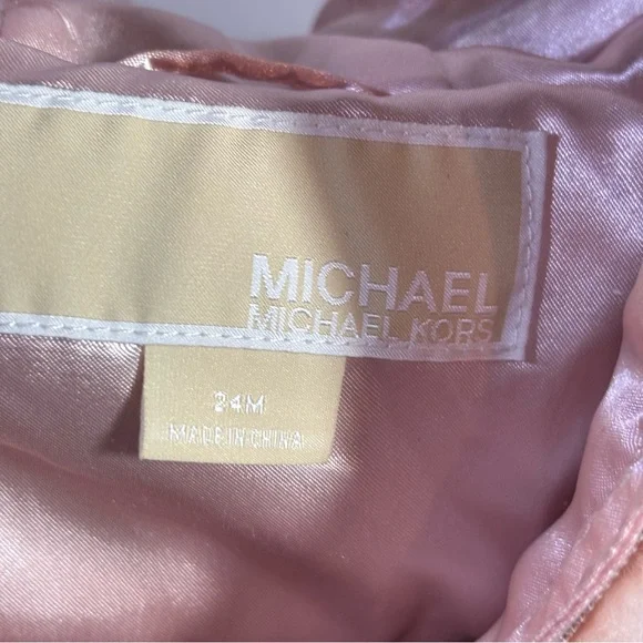 Michael Michael Kors Light Pink Faux Fur Hooded Jacket Size 24m - Picture 2 of 8